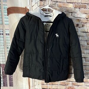 Abercrombie Kids Black Winter Coat Size 9/10